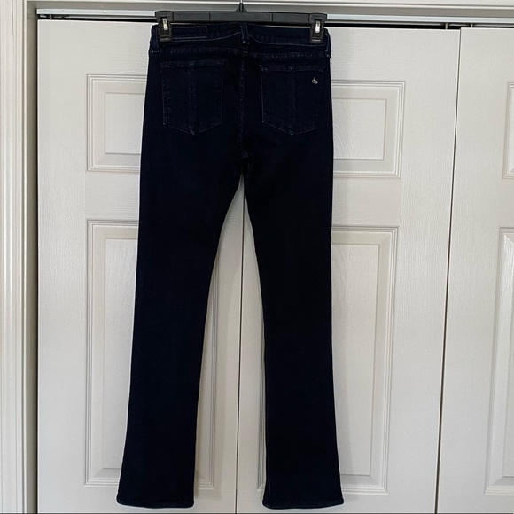 Rag & Bone Stiletto Boot Cut Dark Wash Denim Jeans Size 28 Cotton Blend - Picture 4 of 16